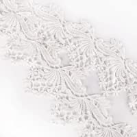 Surepromise One Stop Solution for Sourcing Rollo Encaje de bolillo Color Blanco 10 Yards (9.14m) para Regalo Coser Ropa…